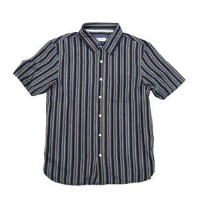 ACE RIVINGTON Santa Barbara Striped Button Down Shirt XS Men's Short Sleeve​